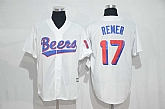 Bad News Beers #17 Doug Remer White Stitched Movie Jersey,baseball caps,new era cap wholesale,wholesale hats